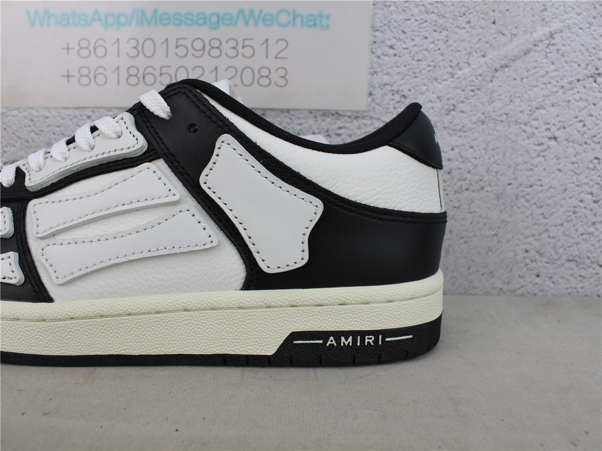 AMIRI Skeleton Low-Top BLACK WHITE Sneakers